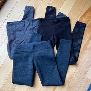 Lot 3 pairs Athleta Girl leggings EUC size XL 14